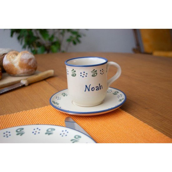 Named Mug/Saucer - Amerland Set of 2