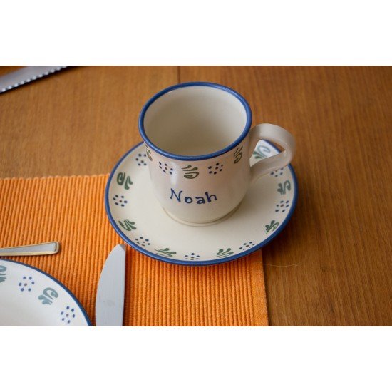 Named Mug/Saucer - Amerland Set of 2