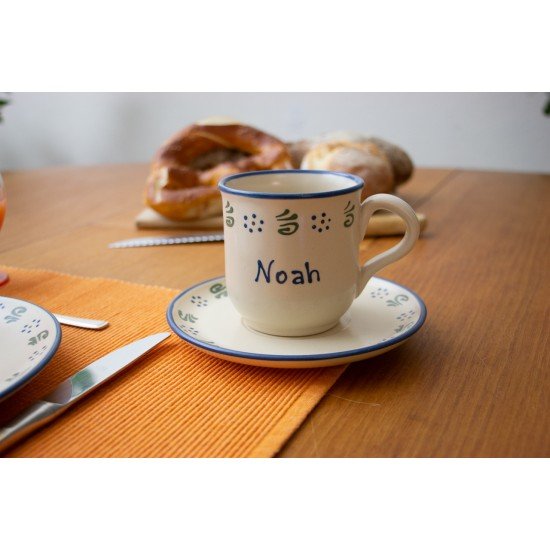 Named Mug/Saucer - Amerland Set of 2