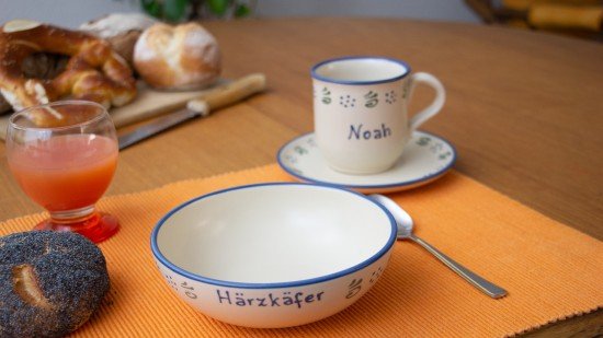 Namenstasse/Unterteller/Schale - Amerland 3er-Set