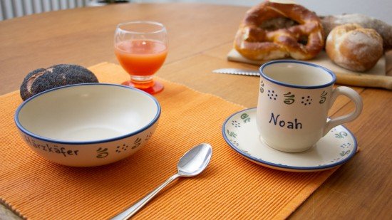 Namenstasse/Unterteller/Schale - Amerland 3er-Set