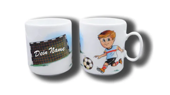 Namenstasse Porzellan - Fussballer Namenstasse Porzellan - Fussballer