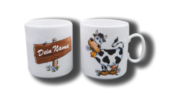 Namenstasse Porzellan - Kuh