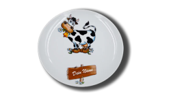 Breakfast plate 20 cm - Porcelain - Cow