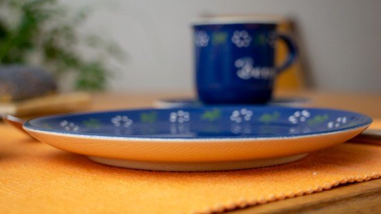 Frühstücksteller - Bunzlau blau