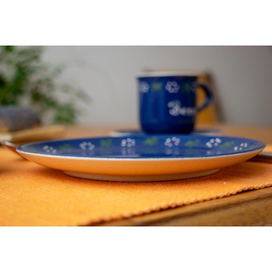 Breakfast plate - Bunzlau blue