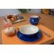 Molly mug & Breakfast plate & Bowl - Bunzlau blue Set of 3