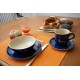 Named Mug/Saucer/Breakfast plate/Bowl - Bunzlau blue Set of 4