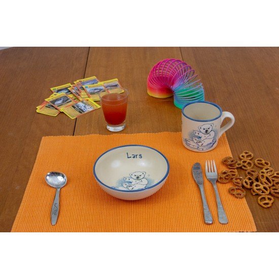 Named childre cup/Bowl - Icebear Set of 2 Named childre cup/Bowl - Icebear Set of 2
