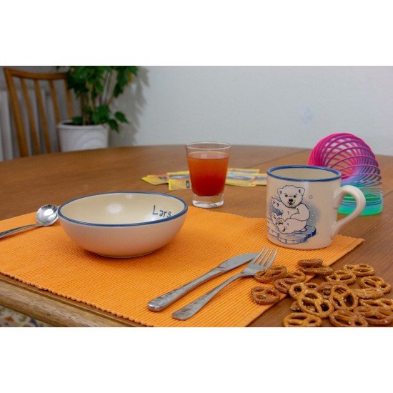 Named childre cup/Bowl - Icebear Set of 2 Named childre cup/Bowl - Icebear Set of 2