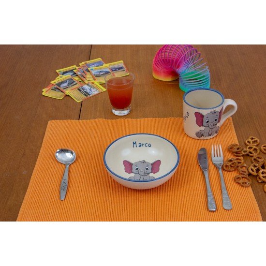 Named childre cup/Bowl - Elephant Set of 2 Named childre cup/Bowl - Elephant Set of 2