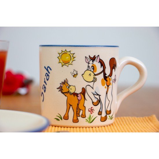 Kindertasse - Pferd/Pony