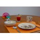 Named childre cup & Breakfast plate & Bowl - Seal Pirate Set of 3