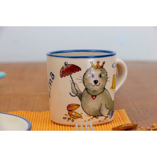 Kindertasse - Seehund Prinzessin