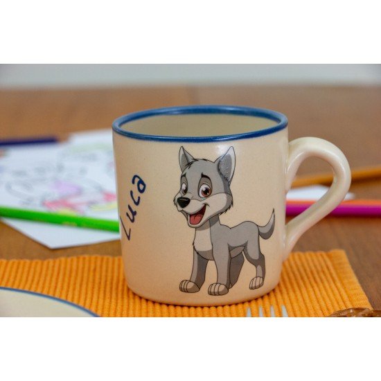 Kindertasse - Wolf