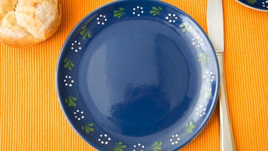 Breakfast plate - Bunzlau blue