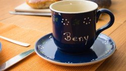 Namenstasse/Unterteller - Bunzlau blau 2er-Set