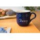 Named mug - Bunzlau blue