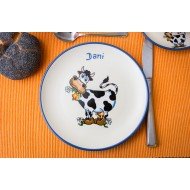 Frühstücksteller - Kuh  (solange Vorrat, unbeschriftet)