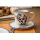 Named mug/Saucer - cow Set of 2